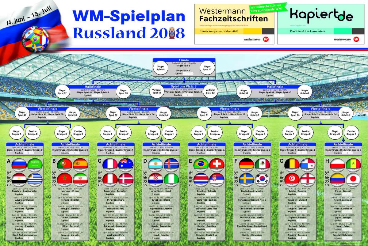 WM 2018 Spielplan - Kapiert.de